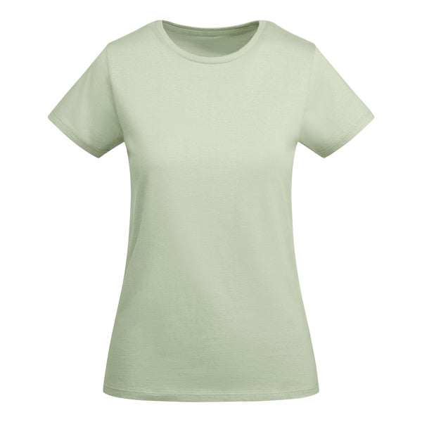 T-SHIRTS BREDA WOMAN – aus 100 % Bio-Baumwolle: 175 g/m². Farbe „Heather Grey 58“: 85 % Bio-Baumwolle und 15 % Viskose. – Bild 51