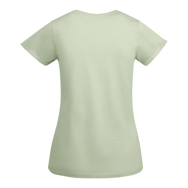 T-SHIRTS BREDA WOMAN – aus 100 % Bio-Baumwolle: 175 g/m². Farbe „Heather Grey 58“: 85 % Bio-Baumwolle und 15 % Viskose. – Bild 52