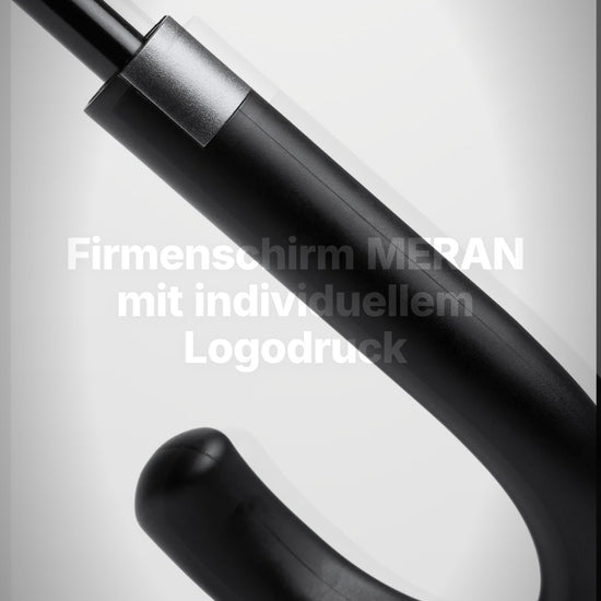Firmenschirm MERAN mit individuellem Logodruck | ab 50 Stück – Clean Showcase