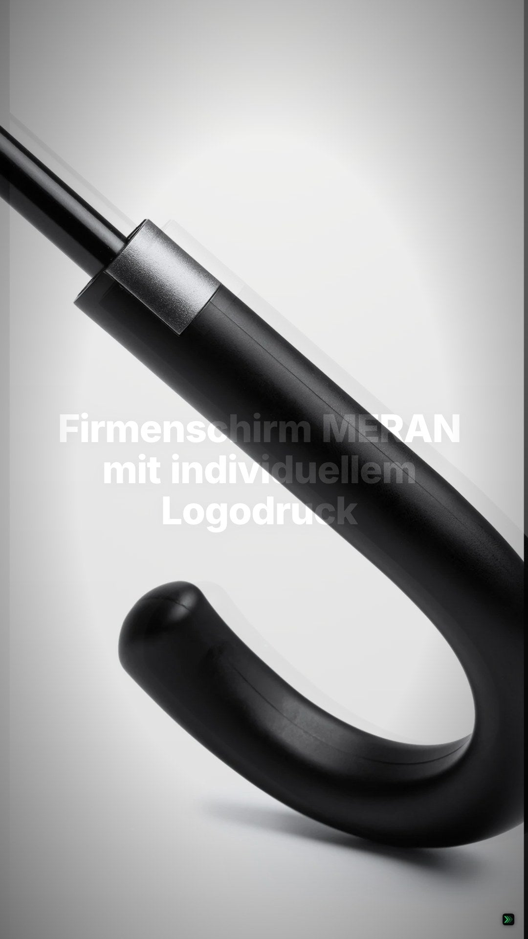 Firmenschirm MERAN mit individuellem Logodruck | ab 50 Stück – Clean Showcase