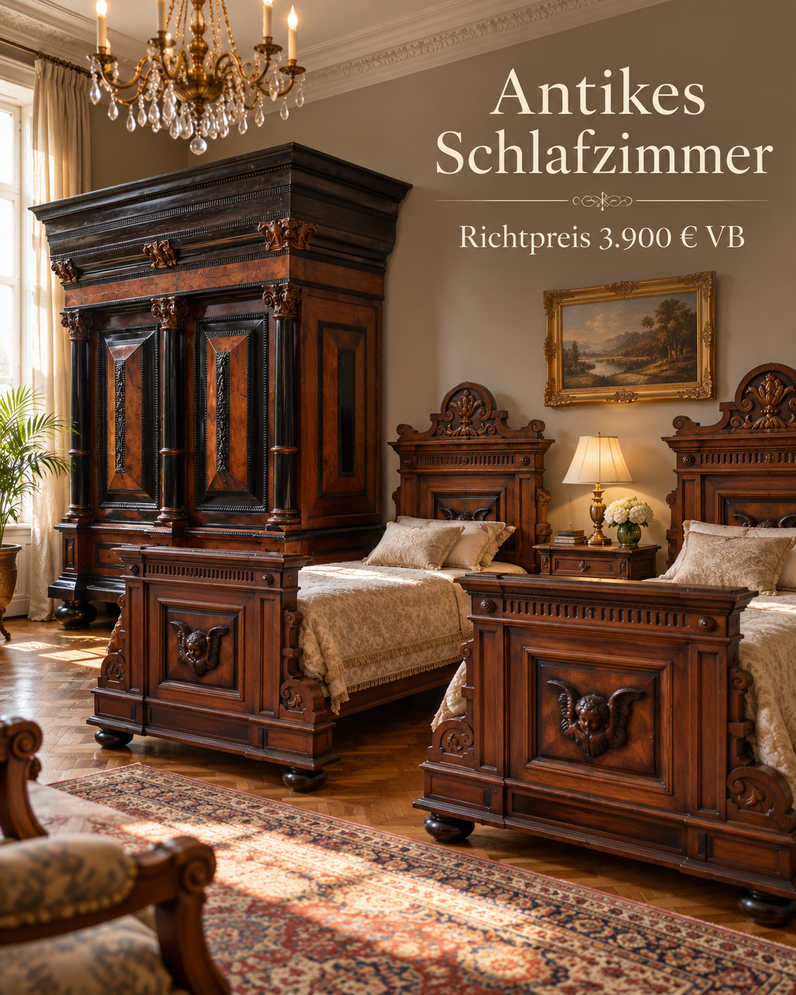 KI-generierte Wohnraum-Inszenierung, Beispielbild; tatsächlicher Lieferumfang siehe Originalfotos